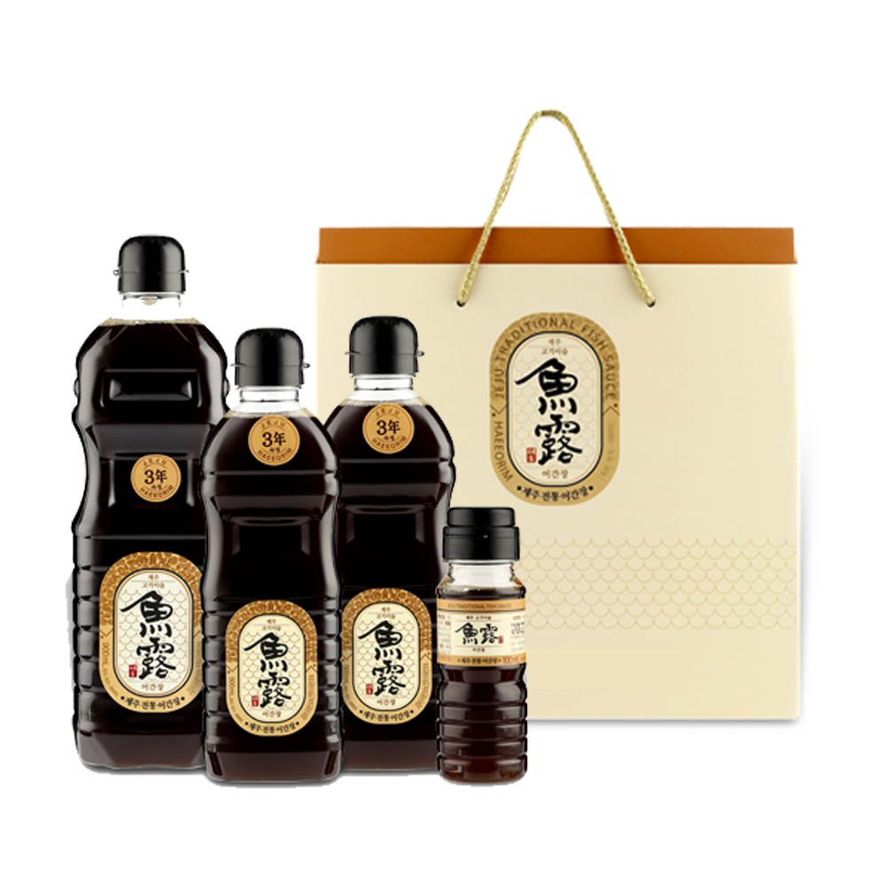 어간장 선물세트 1호(900ml 1개입 + 500ml 2개입 + 100ml 1개입)