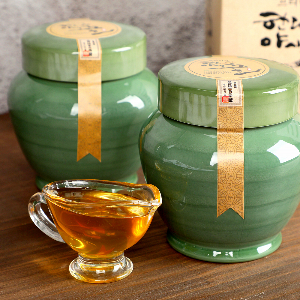 프리미엄 한라산 야생꿀 선물세트 600g (보자기포장)